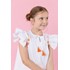 Bata infantil feminina em tricoline com bordado Branco
