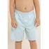 Bermuda infantil masculina com elástico na cintura de oxford Verde Claro Tamanho 2
