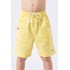 Bermuda infantil masculina de linho com elastano Amarelo Claro Tamanho 4