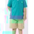 Bermuda infantil masculina de sarja com lycra Areia