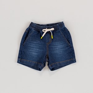 Bermuda Infantil Masculina Jeans Com Elástico STONE