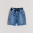Bermuda Infantil Masculina Jeans Moletom Elástico E Cordão AZUL JEANS
