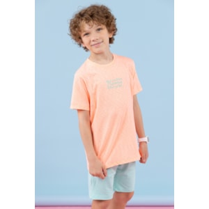 Bermuda infantil masculina moletinho de viscose Verde Turquesa