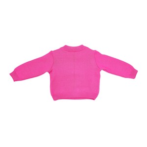 Blusa Infantil / Baby Em Tricot - Um Mais Um Pink