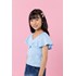 Blusa infantil feminina em malha com manga godê Azul Claro