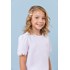 Blusa infantil feminina em sarja com bordado richelieu Branco