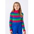 Blusa infantil feminina em tricô Multicolorido
