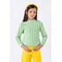 Blusa infantil feminina em tricô Verde Médio