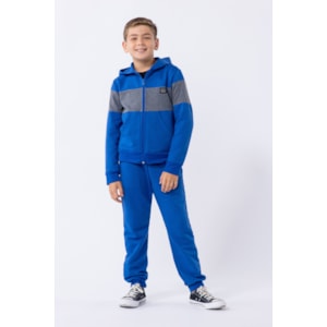 Blusa infantil masculina de moletom Azul Escuro