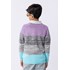Blusa infantil masculina de tricô listrada Multicolorido