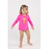 Blusa Surfista Infantil Baby Feminina Proteção UV 50+ ROSA FLUOR