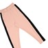 Calça feminina teen em moletinho com recorte lateral Rosa Claro