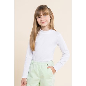 Calça infantil feminina de sarja com bolsos Verde Claro