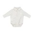 Camisa-Body Infantil / Baby Em Cambraia De Linho - 1+1 Off White