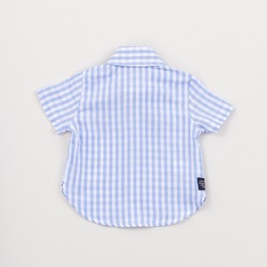 Camisa Infantil Baby Masculina Listrada Double Face Azul Claro
