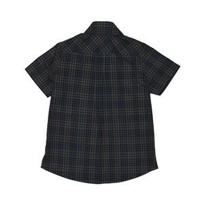 Camisa infantil masculina manga curta xadrez VERDE