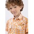 Camisa infantil masculina xadrez em linho