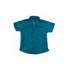 Camisa Masculina Infantil / Kids Em Tricoline Maquinetado - Um Mais Um Verde