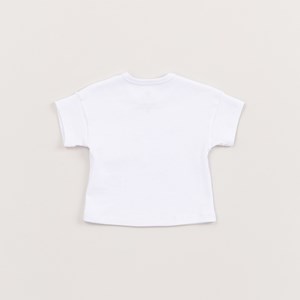 Camiseta Infantil Baby Feminina Em Malha Branco