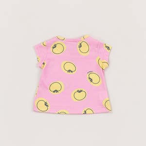 Camiseta Infantil Baby Feminina Malha Estampada CHICLETE