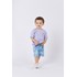 Camiseta infantil masculina color vintage malha 100% algodão Lavanda Tamanho P
