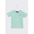 Camiseta infantil masculina malha 100% algodão com bordado Acqua