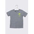 Camiseta infantil masculina malha 100% algodão com silk Mescla Médio Tamanho P