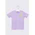 Camiseta infantil masculina malha 100% algodão com silk Roxo Tamanho P