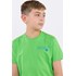 Camiseta infantil masculina malha 100% algodão e bordado frente Verde Médio
