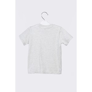 Camiseta infantil masculina malha 100% algodão Mescla Claro