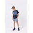 Camiseta infantil masculina malha dry fit Azul Bic