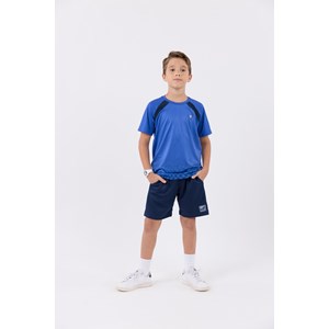 Camiseta infantil masculina malha dry fit Azul Escuro