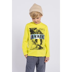 Conjunto de camiseta infantil masculina com silk holográfico e calça de moletom Cinza Médio