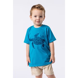 Conjunto de camiseta infantil masculina em malha e bermuda de linho Bege Claro
