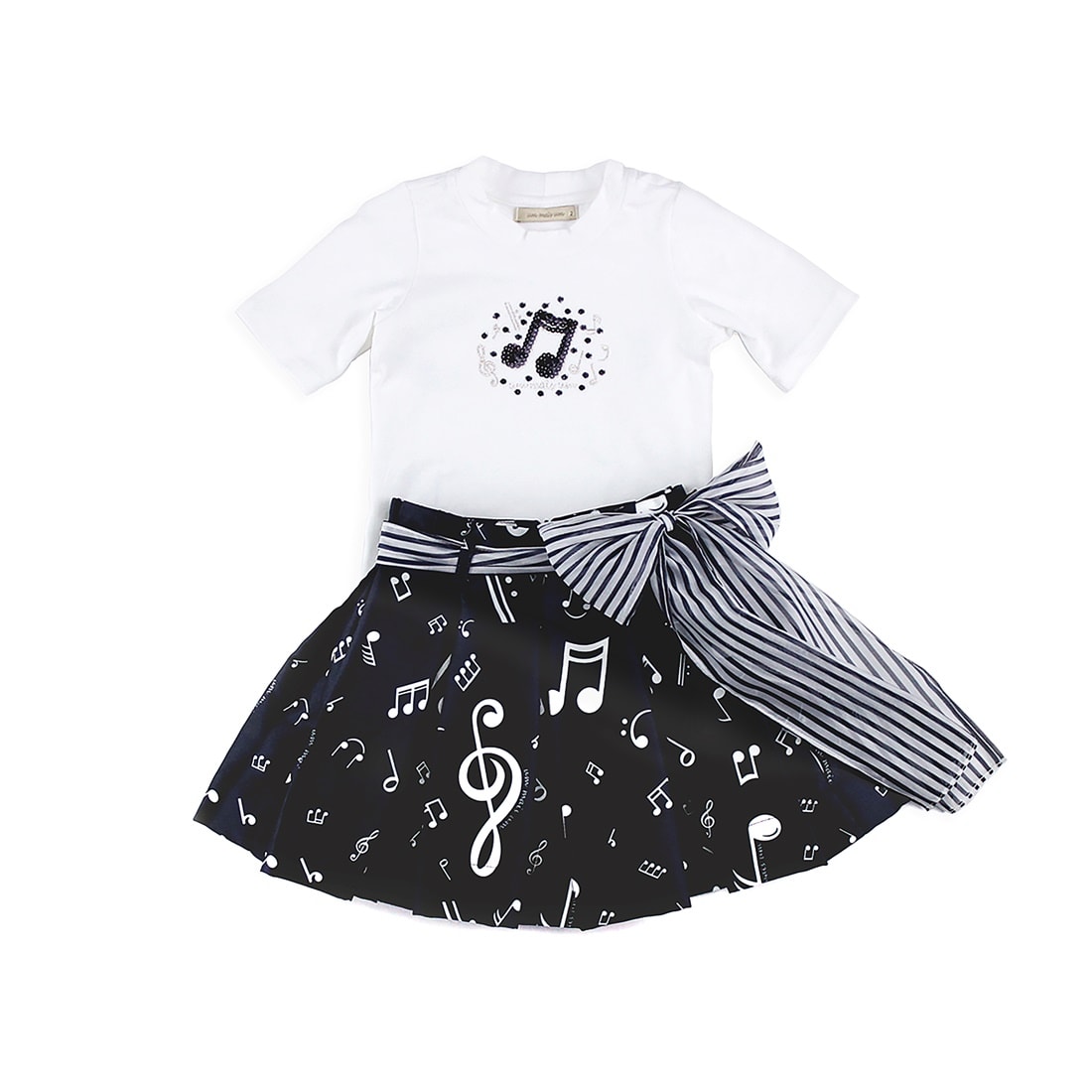 conjunto infantil feminino saia e blusa