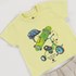 Conjunto Infantil Masculino Baby Camiseta Skate + Bermuda Sarja CINZA CLARO