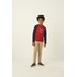 Conjunto infantil masculino camiseta manga longa duas cores estampa bicicleta + calça sarja biscaia 