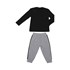 Conjunto infantil masculino t-shirt "RETRO" manga longa + calça com punho e faixa lateral MESCLA CLA