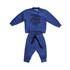 Conjunto Masculino Infantil / Baby Moletom + Calça Em Malha Vintage E Moletom S Felpa - Um Mais Um Azul Jeans