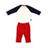 Conjunto Masculino Infantil / Baby T-Shirt Em Meia Malha Penteada Com Estampa Frontal + Calça Em Mol