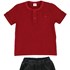 Conjunto Masculino Infantil / Kids Camiseta Em Cotton Com Listras + Calça  Em Jeans Maquinetado - Be