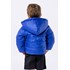 Jaqueta infantil masculina acolchoada de nylon Azul Escuro