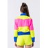 Jaqueta teen feminina esportiva multicolorida em nylon de poliamida Multicolorido
