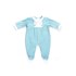 Macacão Baby / Maternidade Em Sarja Acetinada Modelo Unissex -1+1 Azul