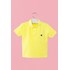 Polo infantil masculina piquet color Amarelo Flúor