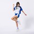 Short feminino teen em malha dry copa do mundo 2022 Brasil Azul Bic