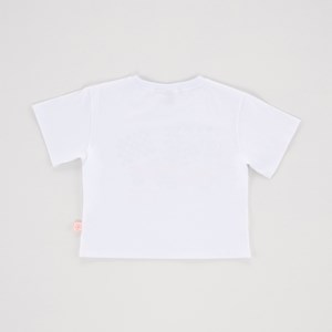 T-Shirt Feminina Teen Estampa Frontal " CLASSIC GARAGE " Branco