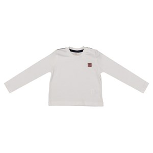 T-shirt infantil / baby masculina algodão 100% sustentável manga longa CRU