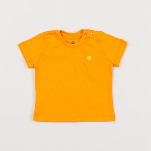T-Shirt Infantil Baby Masculina Básica LARANJA