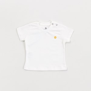 T-Shirt Infantil Baby Masculina Básica OFF WHITE